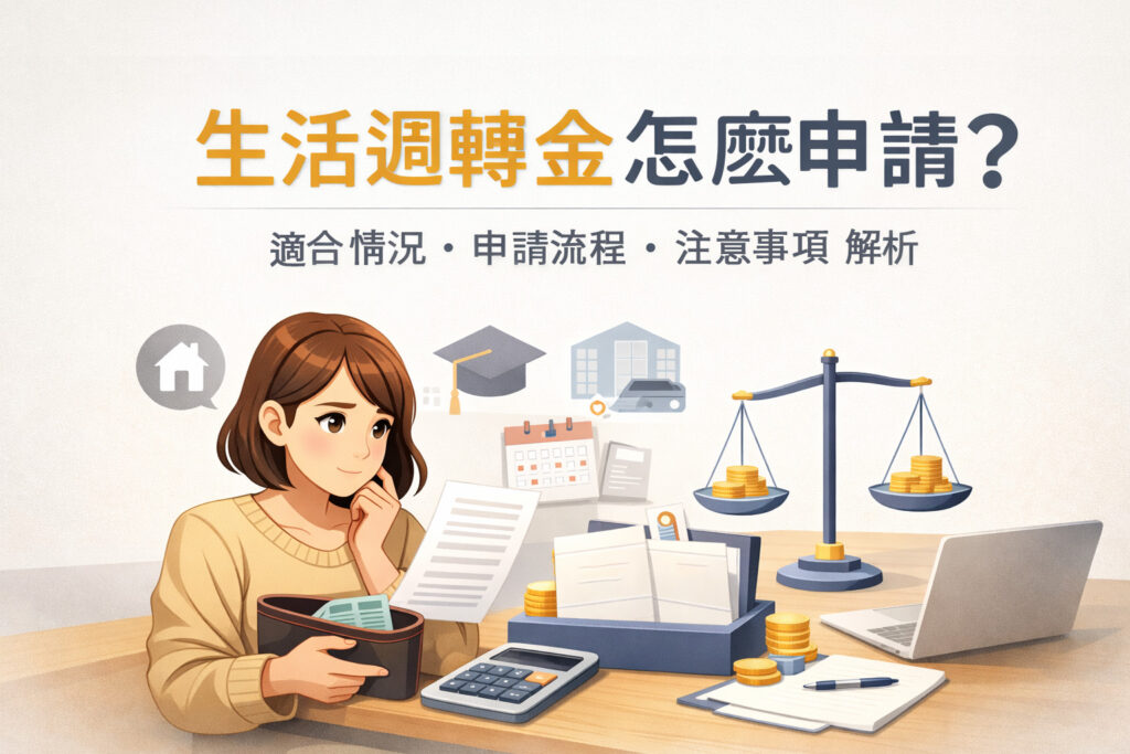 生活週轉金怎麼申請？適合情況、申請流程與注意事項完整解析